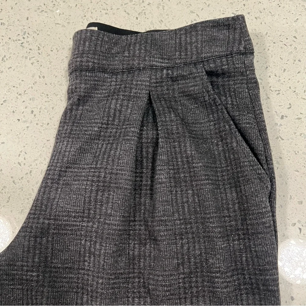 Women's Black Plaid Pants - Picture 3 of 7